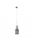 Cross Slim Pendant Ceiling Light Dark Silver, 10cm, 1x E27