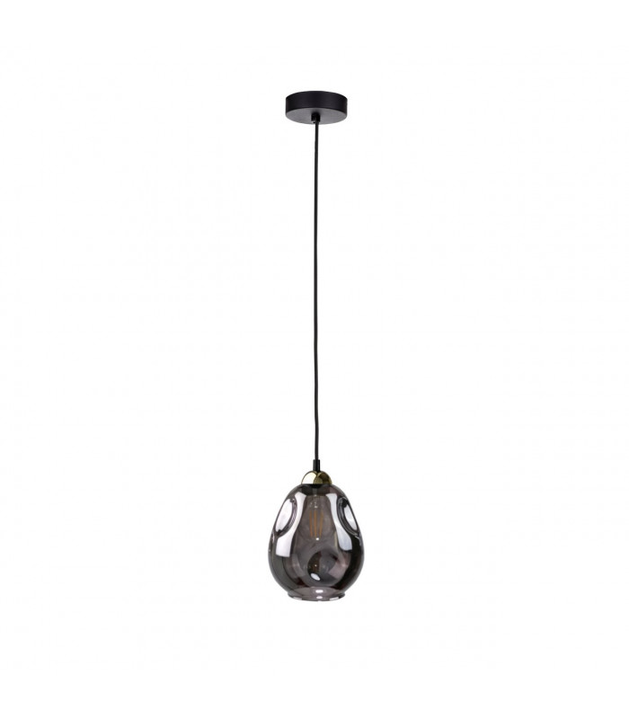 Loki Dome Pendant Ceiling Light Black, 15cm, 1x E27