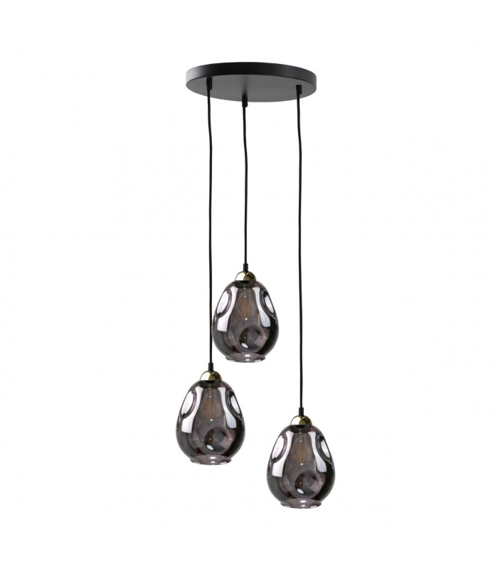 Loki Cluster Pendant Ceiling Light Black, 30cm, 3x E27