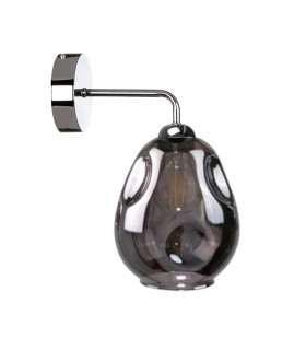 Loki Dome Wall Lamp Silver, 23cm, 1x E27