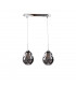 Loki Bar Pendant Ceiling Light Silver, 50cm, 2x E27