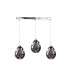 Loki Bar Pendant Ceiling Light Silver, 60cm, 3x E27