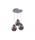 Loki Cluster Pendant Ceiling Light Silver, 30cm, 3x E27