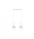 Ice Bar Pendant Ceiling Light White, 50cm, 2x E27
