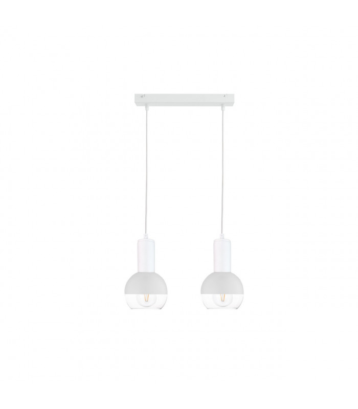 Ice Bar Pendant Ceiling Light White, 50cm, 2x E27
