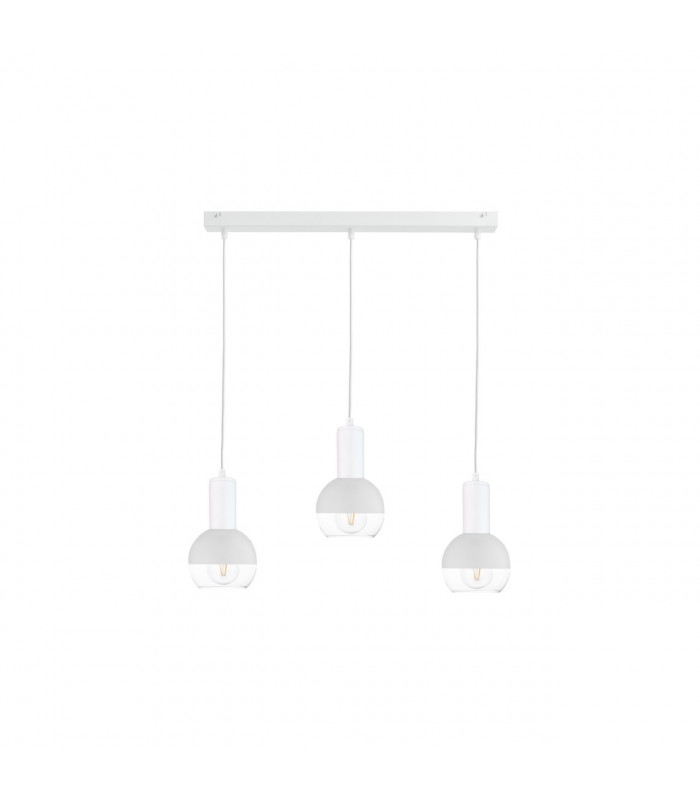 Ice Bar Pendant Ceiling Light White, 60cm, 3x E27