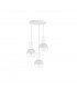 Ice Cluster Pendant Ceiling Light White, 30cm, 3x E27