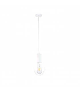 Verre Dome Pendant Ceiling Light White, 15cm, 1x E27