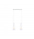 Verre Bar Pendant Ceiling Light White, 50cm, 2x E27