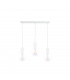 Verre Bar Pendant Ceiling Light White, 60cm, 3x E27
