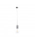 Verre Dome Pendant Ceiling Light Silver, 15cm, 1x E27