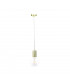Verre Dome Pendant Ceiling Light Gold, 15cm, 1x E27