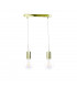 Verre Bar Pendant Ceiling Light Gold, 50cm, 2x E27