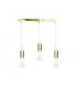 Verre Bar Pendant Ceiling Light Gold, 60cm, 3x E27