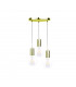 Verre Cluster Pendant Ceiling Light Gold, 30cm, 3x E27