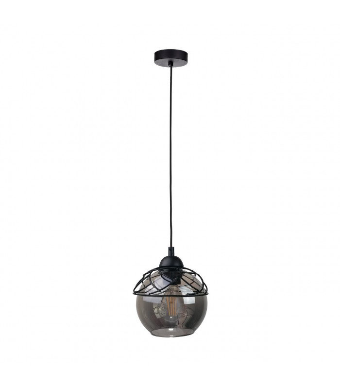 Mera Dome Pendant Ceiling Light Black, 15cm, 1x E27