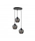 Mera Cluster Pendant Ceiling Light Black, 30cm, 3x E27