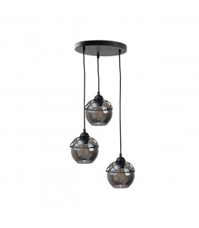 Mera Cluster Pendant Ceiling Light Black, 30cm, 3x E27