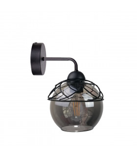 Mera Dome Wall Lamp Black, 23cm, 1x E27