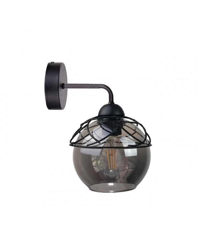 Mera Dome Wall Lamp Black, 23cm, 1x E27