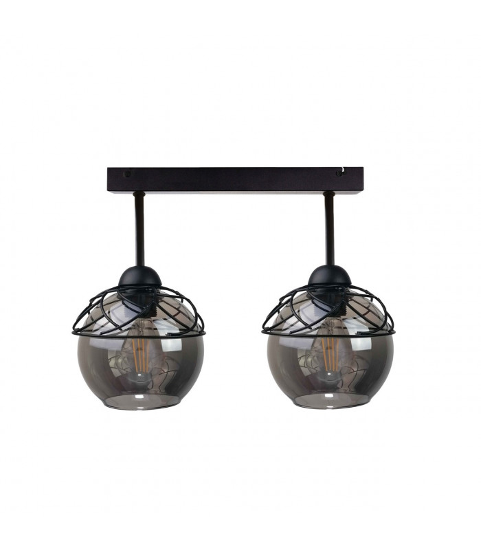 Mera Semi Flush Light Black, 50cm, 2x E27