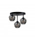 Mera Semi Flush Light Black, 30cm, 3x E27