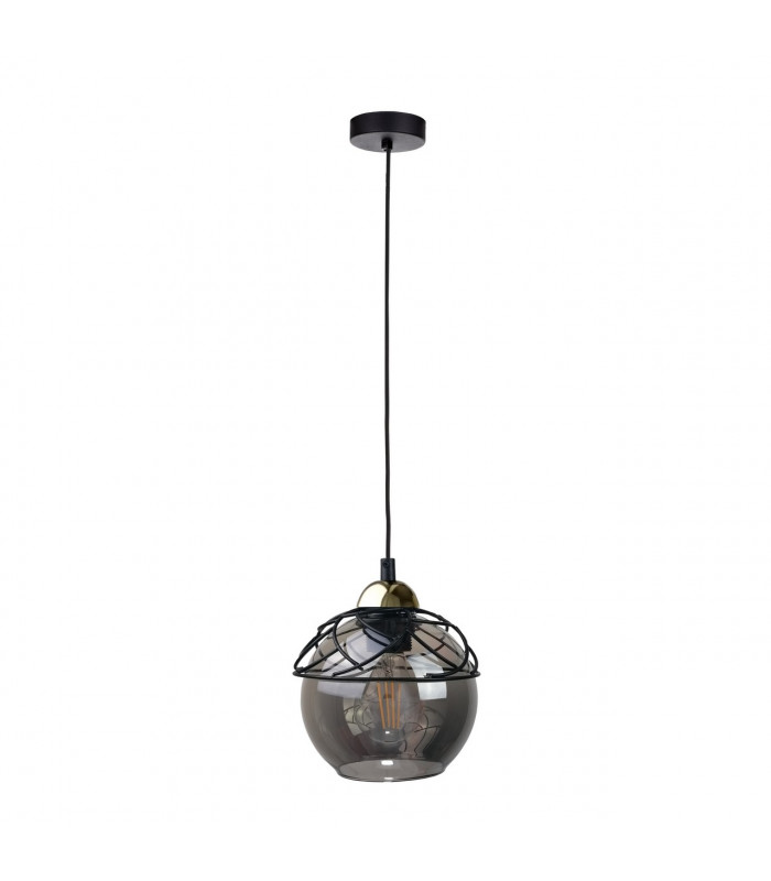 Mera Dome Pendant Ceiling Light Black, 15cm, 1x E27