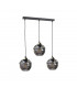 Mera Bar Pendant Ceiling Light Black, 60cm, 3x E27