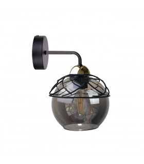 Mera Dome Wall Lamp Black, 23cm, 1x E27