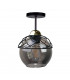 Mera Semi Flush Light Black, 15cm, 1x E27