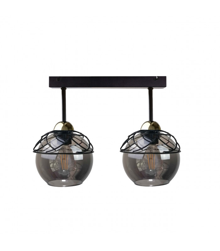 Mera Semi Flush Light Black, 50cm, 2x E27