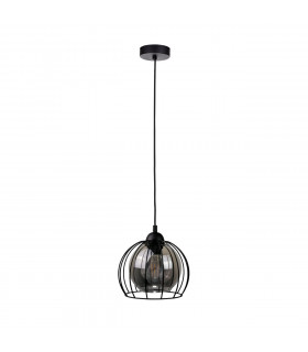 Solo Dome Pendant Ceiling Light Black, 20cm, 1x E27