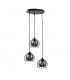 Solo Cluster Pendant Ceiling Light Black, 30cm, 3x E27