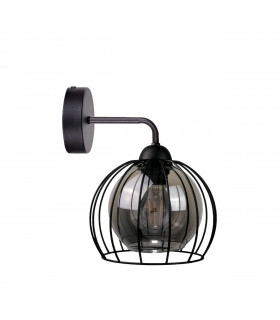 Solo Wall Lamp Black, 25cm, 1x E27
