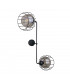 Solo Wall Lamp Black, 25cm, 2x E27