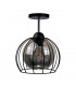 Solo Semi Flush Light Black, 20cm, 1x E27