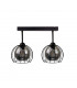 Solo Semi Flush Light Black, 50cm, 2x E27