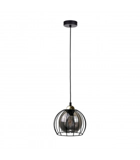 Solo Dome Pendant Ceiling Light Black, 20cm, 1x E27