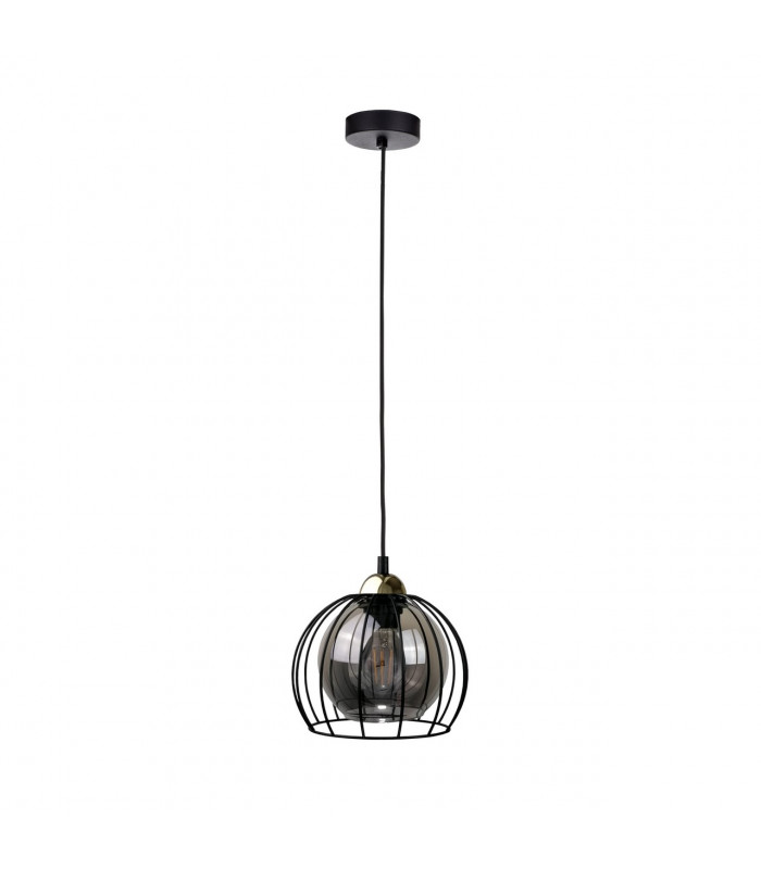 Solo Dome Pendant Ceiling Light Black, 20cm, 1x E27