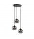 Solo Cluster Pendant Ceiling Light Black, 30cm, 3x E27