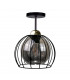 Solo Semi Flush Light Black, 20cm, 1x E27