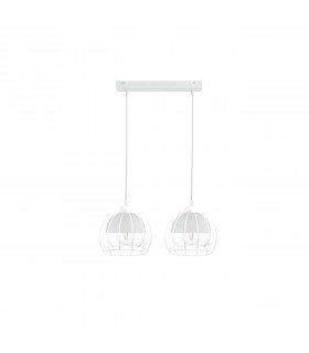Solo Bar Pendant Ceiling Light White, 50cm, 2x E27