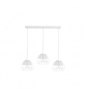 Solo Bar Pendant Ceiling Light White, 60cm, 3x E27