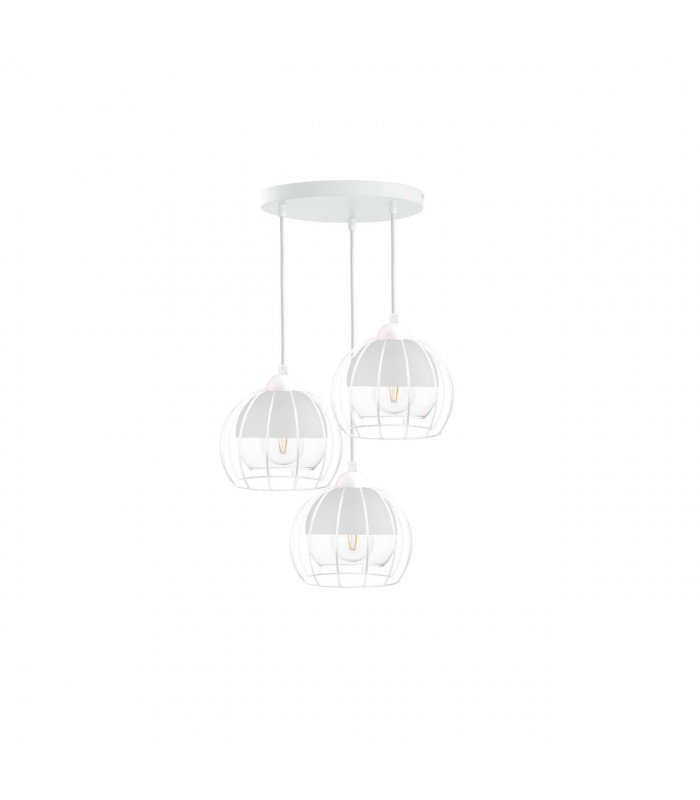 Solo Cluster Pendant Ceiling Light White, 30cm, 3x E27