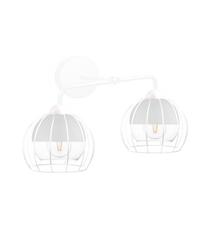 Solo Wall Lamp White, 25cm, 2x E27