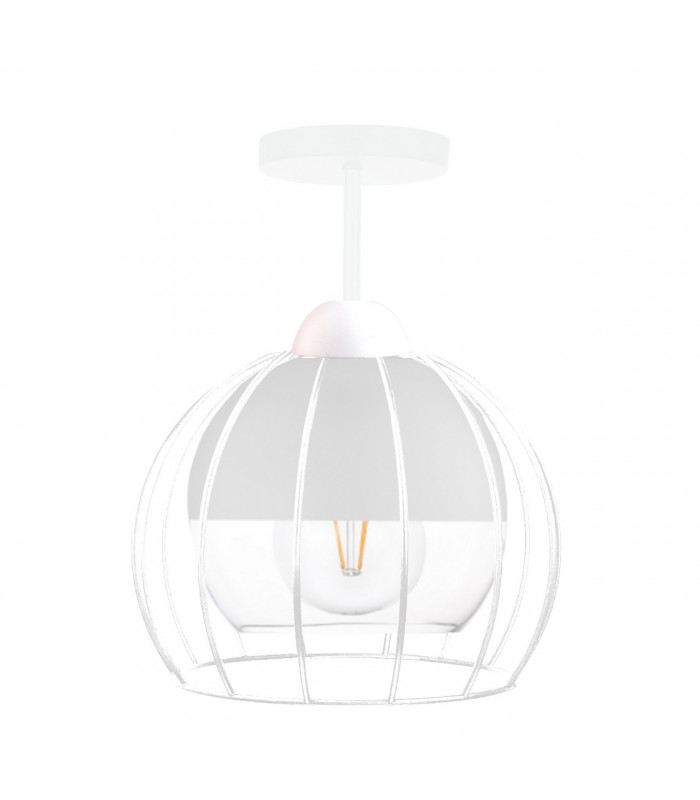 Solo Semi Flush Light White, 20cm, 1x E27