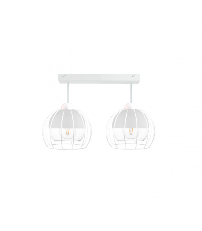 Solo Semi Flush Light White, 50cm, 2x E27