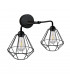 Foskal Wall Lamp Black, 24cm, 2x E27