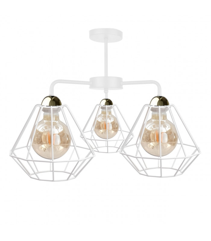 Foskal Semi Flush Light White, 44cm, 3x E27