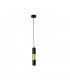 Magnum Slim Pendant Ceiling Light Black, Gold, 10cm, 1x GU10